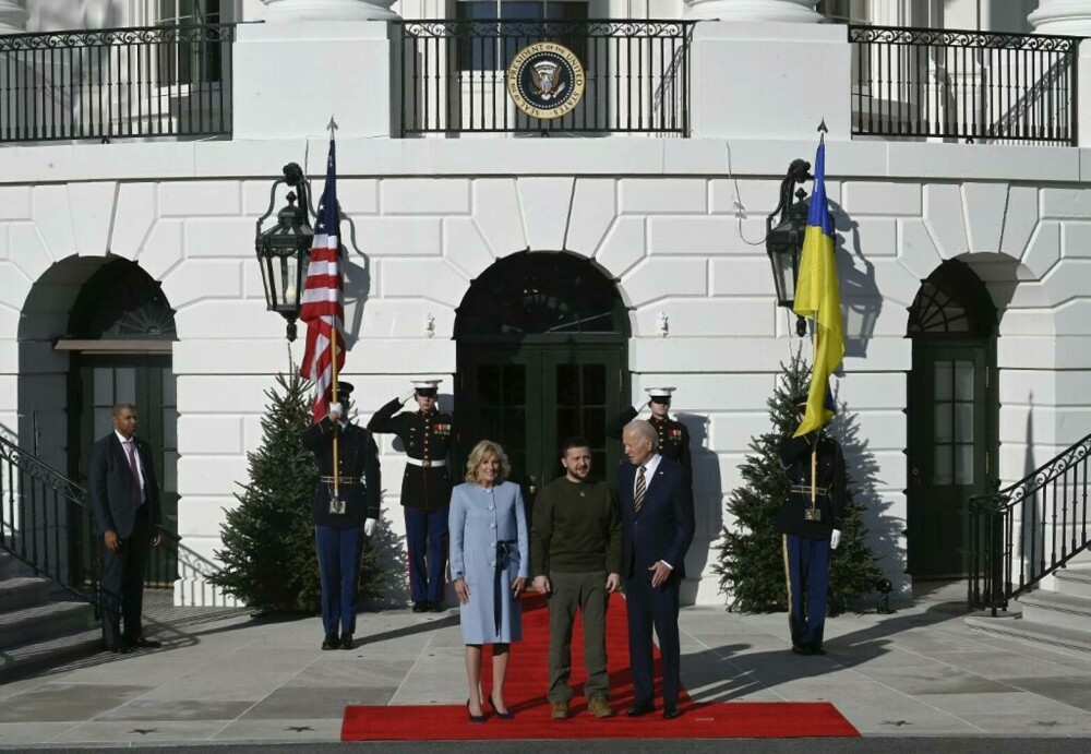 Zelenski s-a întâlnit cu Biden la Casa Albă. Primele imagini cu cei doi lideri - Imaginea 11