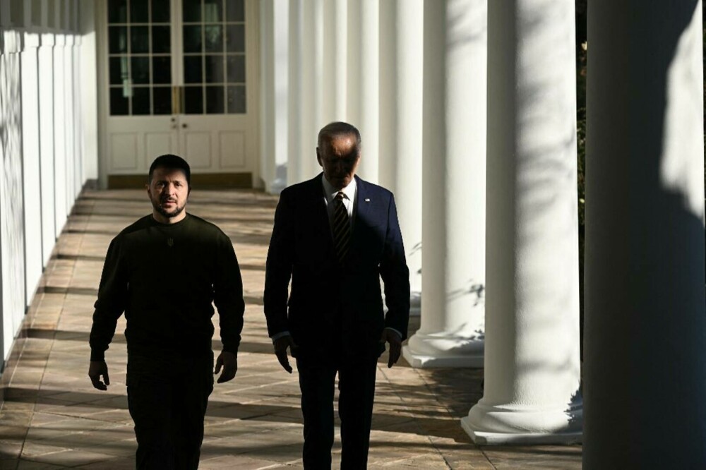 Zelenski s-a întâlnit cu Biden la Casa Albă. Primele imagini cu cei doi lideri - Imaginea 12