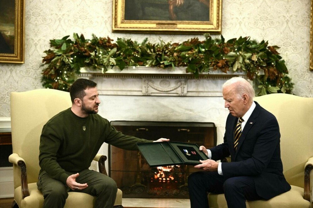 Zelenski s-a întâlnit cu Biden la Casa Albă. Primele imagini cu cei doi lideri - Imaginea 14