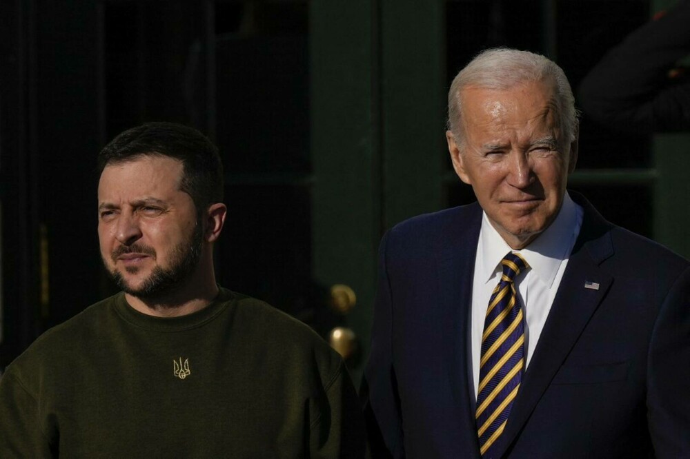 Zelenski s-a întâlnit cu Biden la Casa Albă. Primele imagini cu cei doi lideri - Imaginea 19