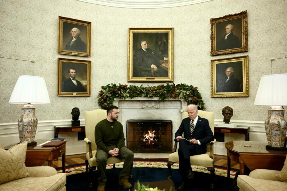 Zelenski s-a întâlnit cu Biden la Casa Albă. Primele imagini cu cei doi lideri - Imaginea 21