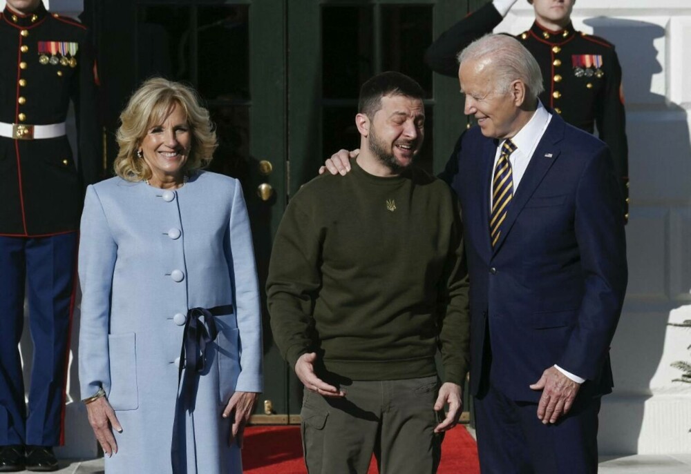 Zelenski s-a întâlnit cu Biden la Casa Albă. Primele imagini cu cei doi lideri - Imaginea 22