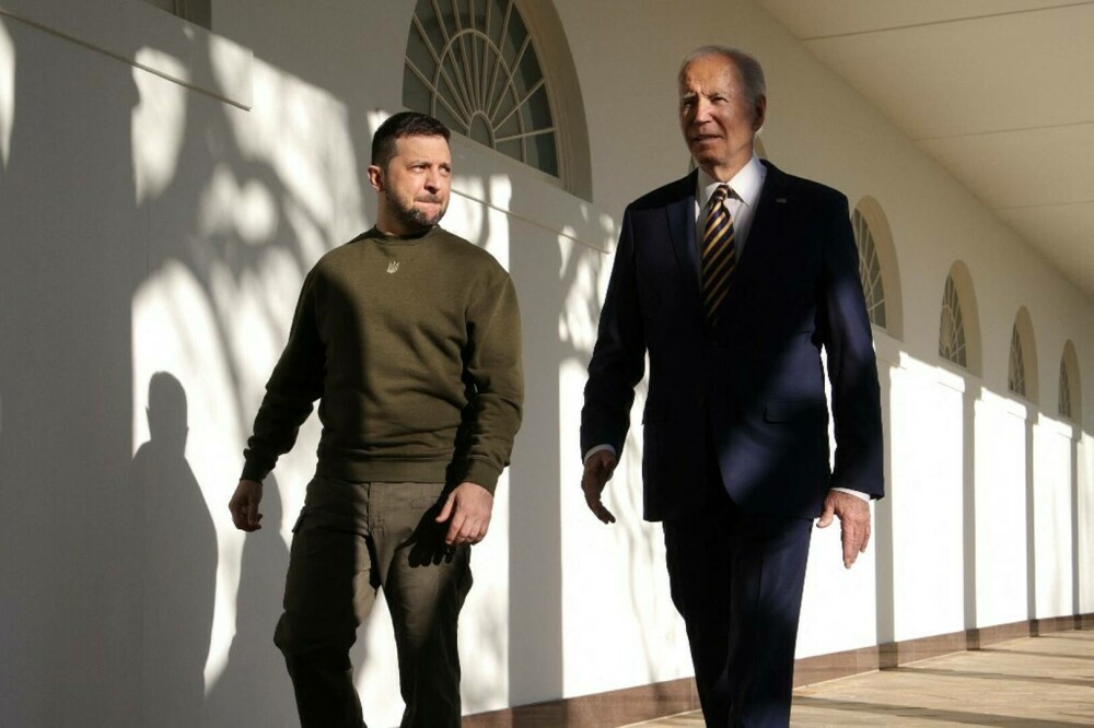 Zelenski s-a întâlnit cu Biden la Casa Albă. Primele imagini cu cei doi lideri - Imaginea 23