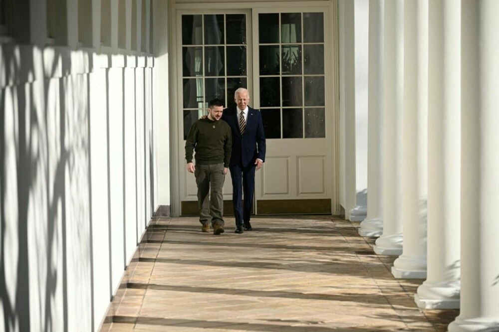 Zelenski s-a întâlnit cu Biden la Casa Albă. Primele imagini cu cei doi lideri - Imaginea 24