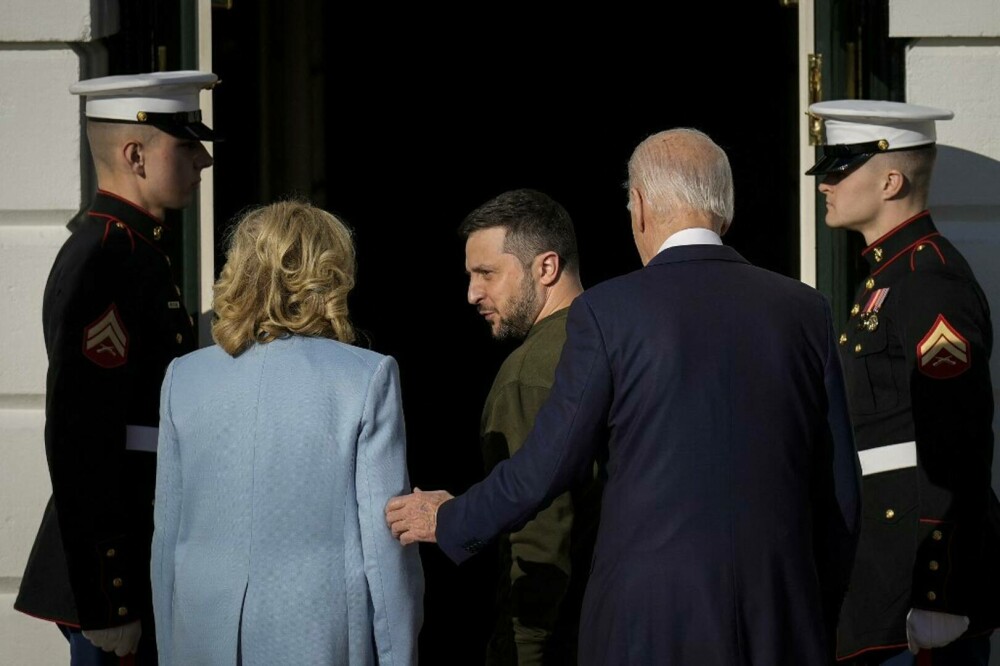 Zelenski s-a întâlnit cu Biden la Casa Albă. Primele imagini cu cei doi lideri - Imaginea 25