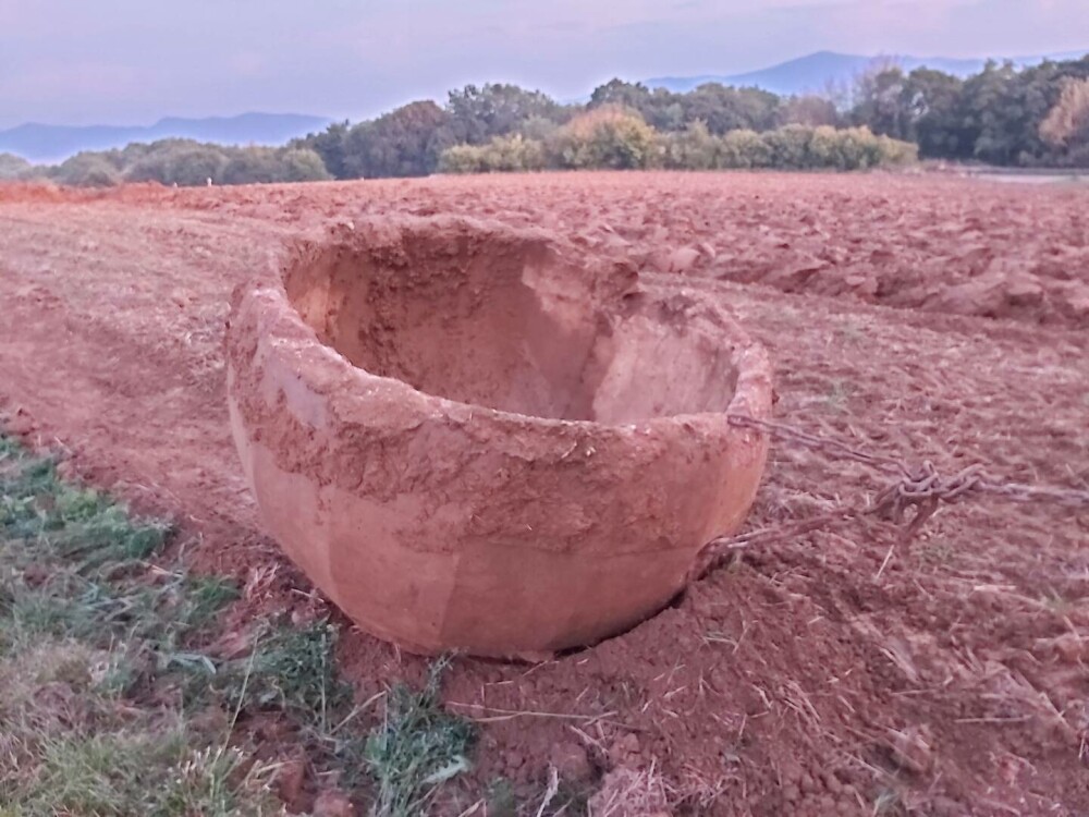 Descoperirea istorică făcută de un fermier după ce a lovit o piatră în timp ce ara. Ce a scos din pământ. FOTO - Imaginea 7