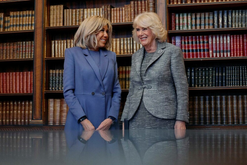 Regina Camilla şi Brigitte Macron, împreună la Londra, la decernarea unui premiu literar - Imaginea 6