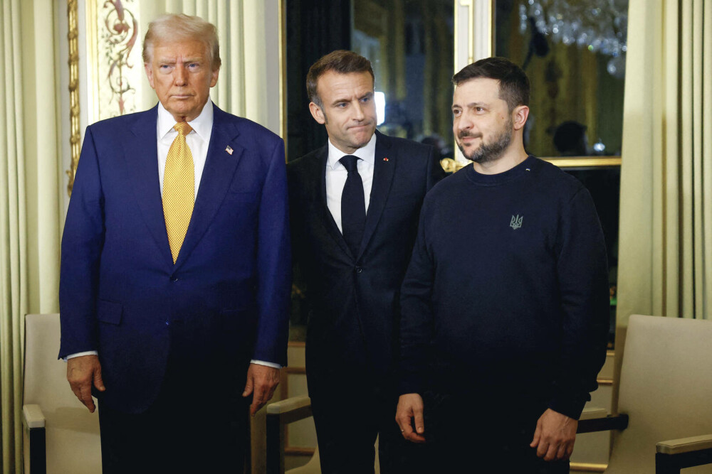 Trump, Zelenski și Macron s-au întâlnit la Paris. Ce a declarat președintele Ucrainei. „Cu toţii ne dorim pacea” - Imaginea 2