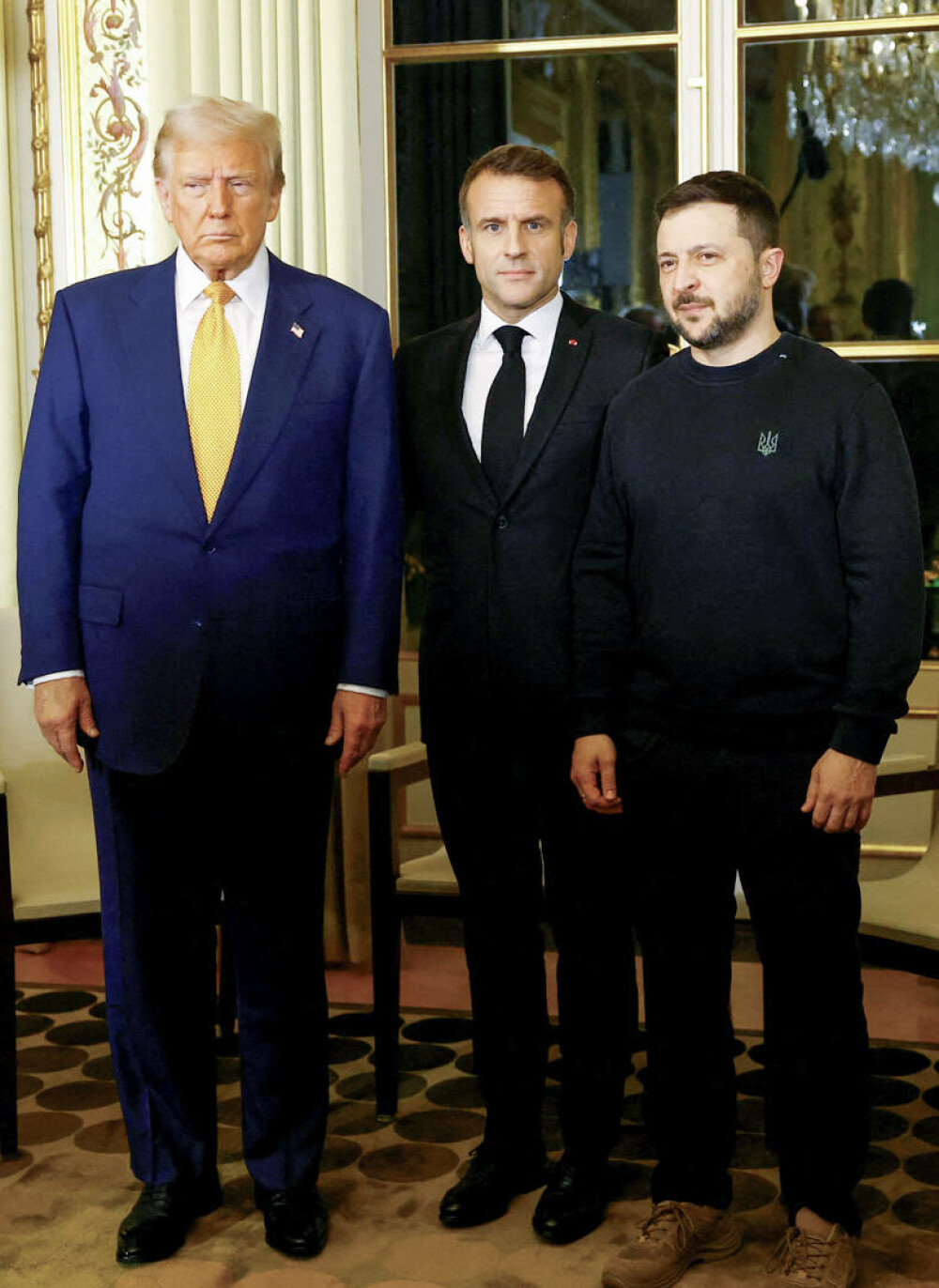 Trump, Zelenski și Macron s-au întâlnit la Paris. Ce a declarat președintele Ucrainei. „Cu toţii ne dorim pacea” - Imaginea 3