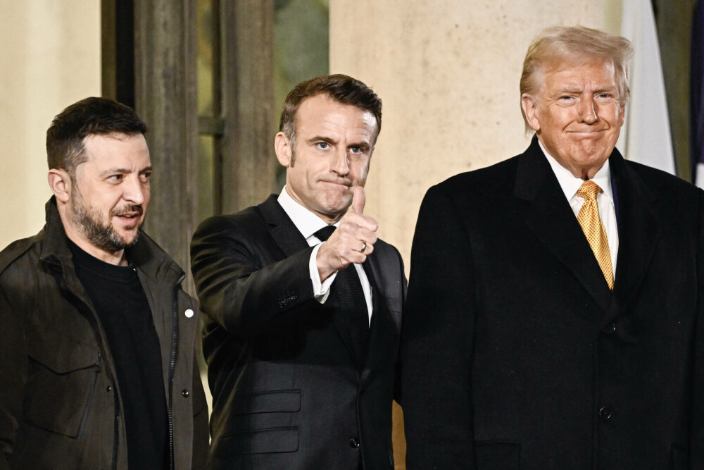 Trump, Zelenski și Macron s-au întâlnit la Paris. Ce a declarat președintele Ucrainei. „Cu toţii ne dorim pacea” - Imaginea 7