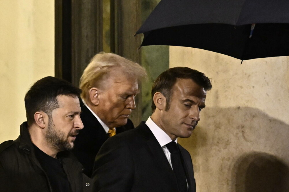 Trump, Zelenski și Macron s-au întâlnit la Paris. Ce a declarat președintele Ucrainei. „Cu toţii ne dorim pacea” - Imaginea 10