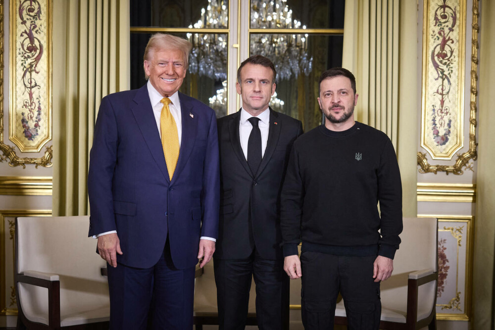 Trump, Zelenski și Macron s-au întâlnit la Paris. Ce a declarat președintele Ucrainei. „Cu toţii ne dorim pacea” - Imaginea 11