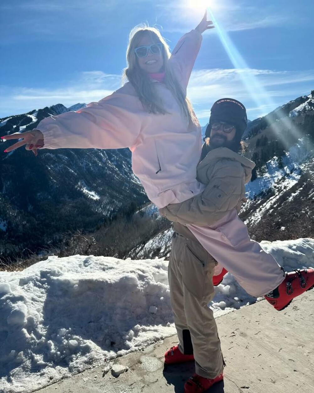 Heidi Klum și soțul ei, la schi în Aspen. Momentul surprins de paparazzi. GALERIE FOTO - Imaginea 26