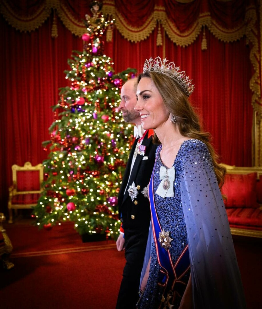 Prințesa de Wales, în centrul atenției la banchetul de stat găzduit la Castelul Windsor. Ce tiară a purtat. FOTO - Imaginea 12