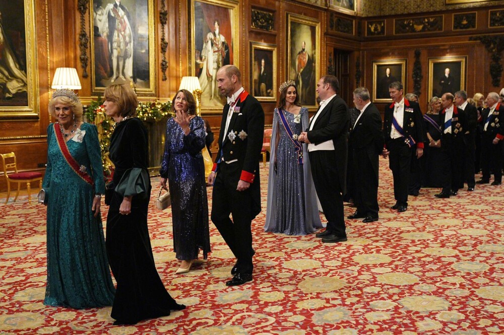 Prințesa de Wales, în centrul atenției la banchetul de stat găzduit la Castelul Windsor. Ce tiară a purtat. FOTO - Imaginea 13