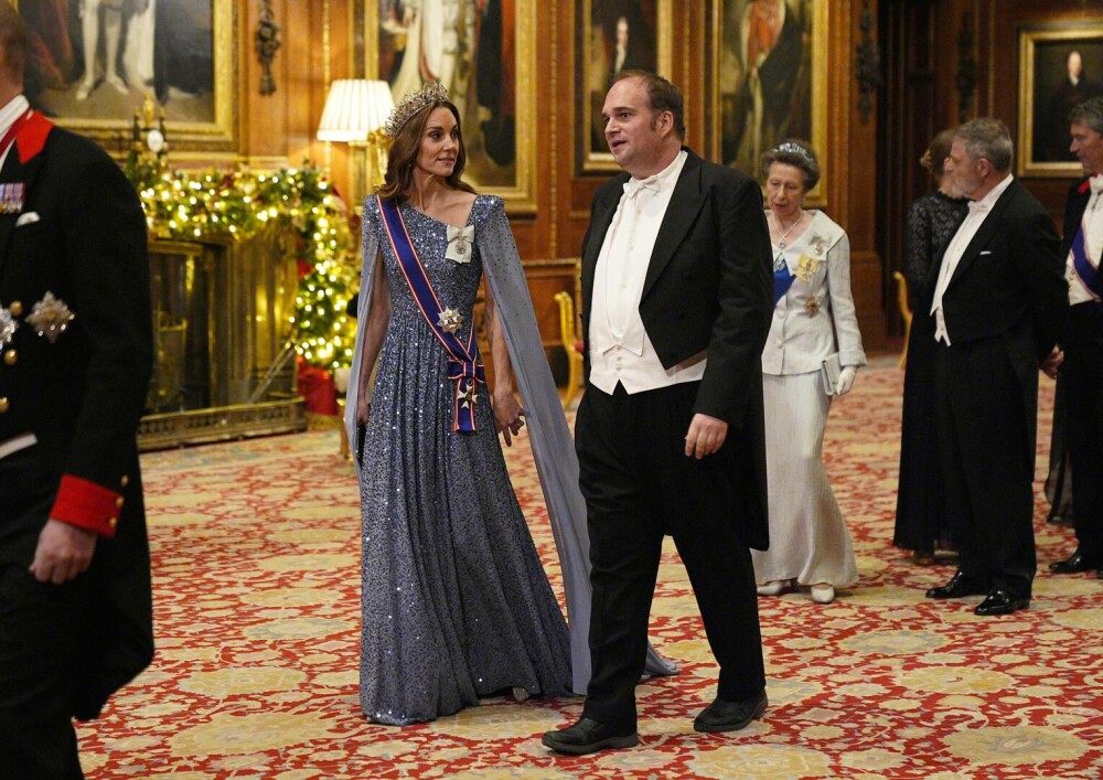 Prințesa de Wales, în centrul atenției la banchetul de stat găzduit la Castelul Windsor. Ce tiară a purtat. FOTO - Imaginea 15