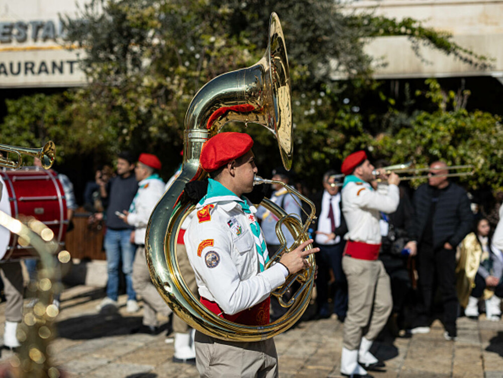 Primul Crăciun în Betleem după doi ani de război în Gaza: parade, colinde și tradiții reluate în umbra crizei umanitare. FOTO - Imaginea 24