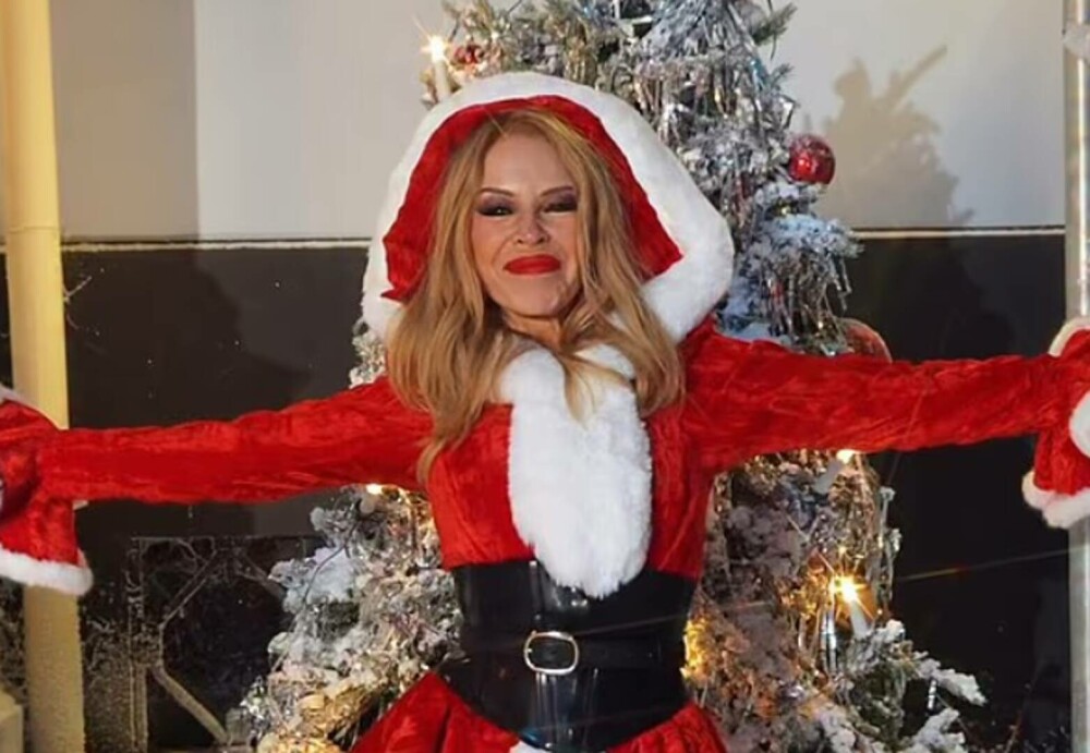 Kylie Minogue și-a încântat fanii într-o ținută de Moș Crăciun, cu un mesaj special de sărbători. FOTO - Imaginea 21