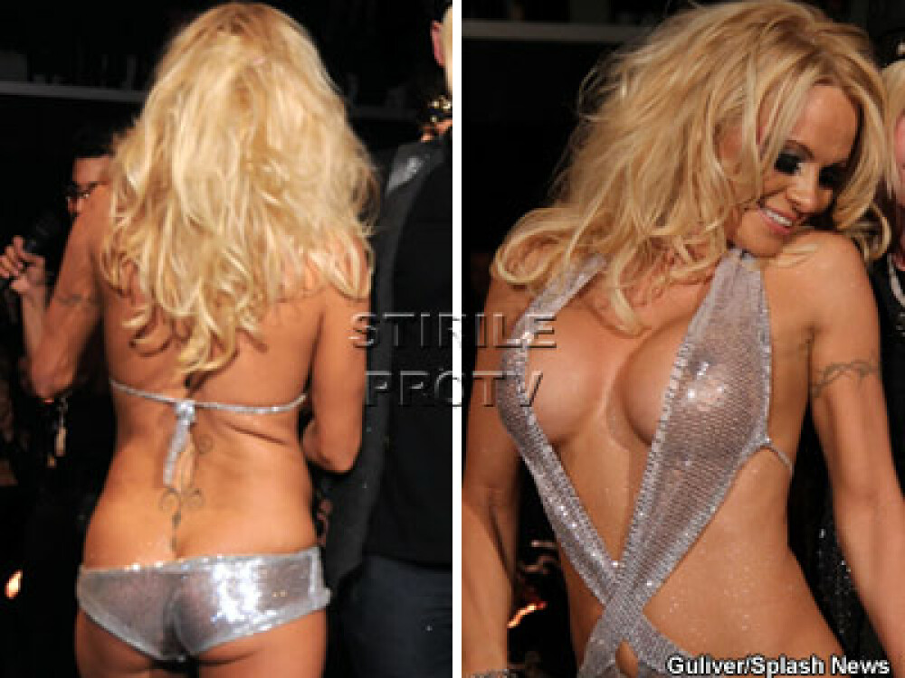 Pamela Anderson, aproape dezbracata! Si din FATA si din SPATE - Imaginea 1