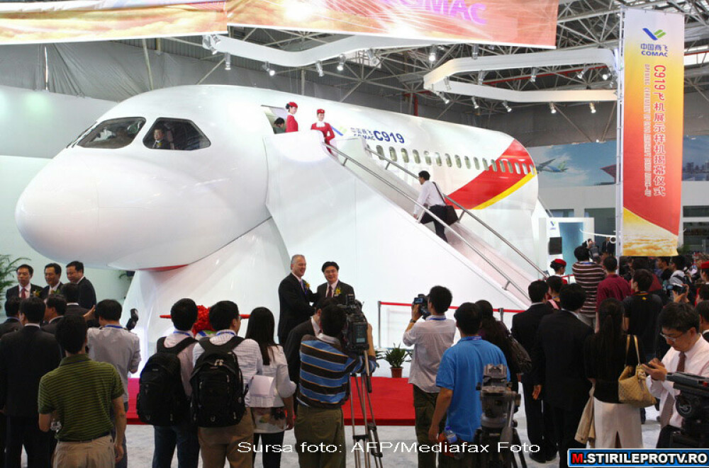 FOTO.China vrea sa doboare suprematia Boeing si Airbus cu un super-avion - Imaginea 1