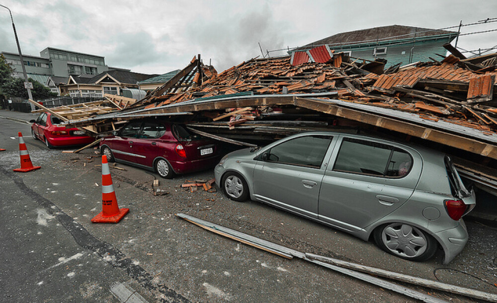 FOTO&VIDEO. Au cazut dealuri cu tot cu case. Efectele celui mai recent cutremur din Noua Zeelanda - Imaginea 2