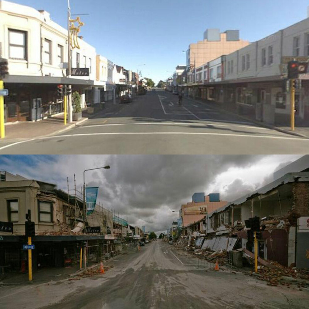 Inainte si dupa: cum a schimbat cutremurul Noua Zeelanda. FOTO si VIDEO - Imaginea 2