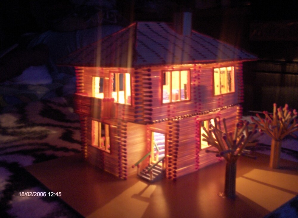 Arta chibritului. Un timisorean construieste cladiri in miniatura doar din bete - Imaginea 7