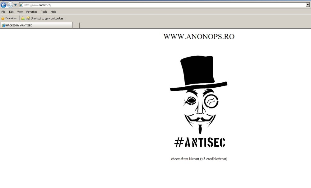 Anonymous a spart site-ul FMI Romania si acuza Guvernul ca foloseste software PIRATAT - Imaginea 1