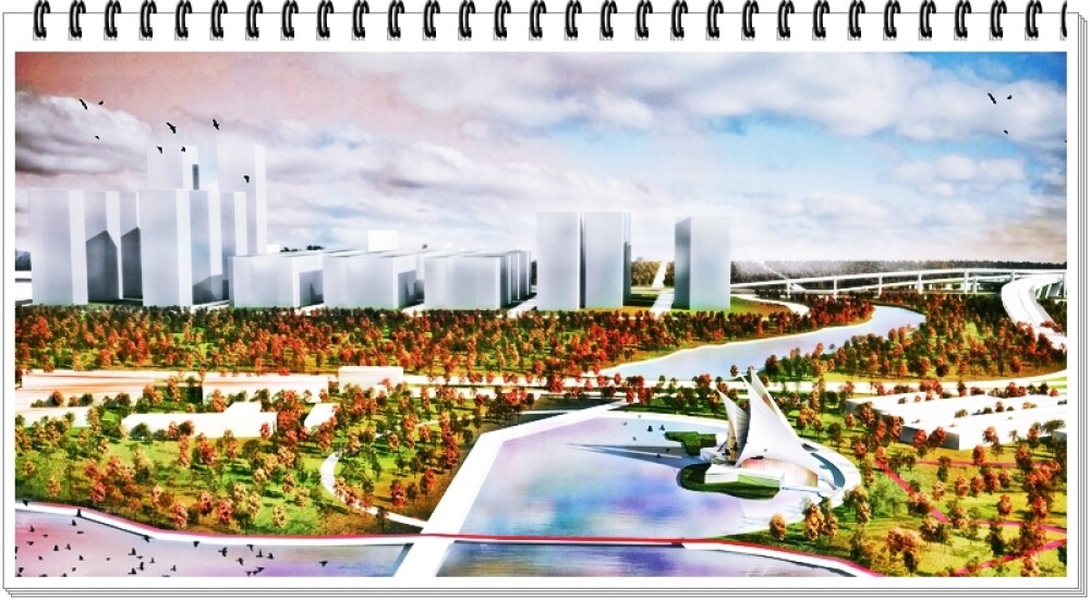 Plimbare virtuala pe Autostrada suspendata. Cum va arata Bucurestiul in 2035. Viziunea 
