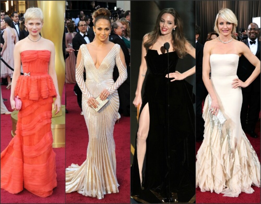 Defilarea starurilor pe covorul rosu, la Oscar 2012. Ce rochii au purtat vedetele. FOTO - Imaginea 6