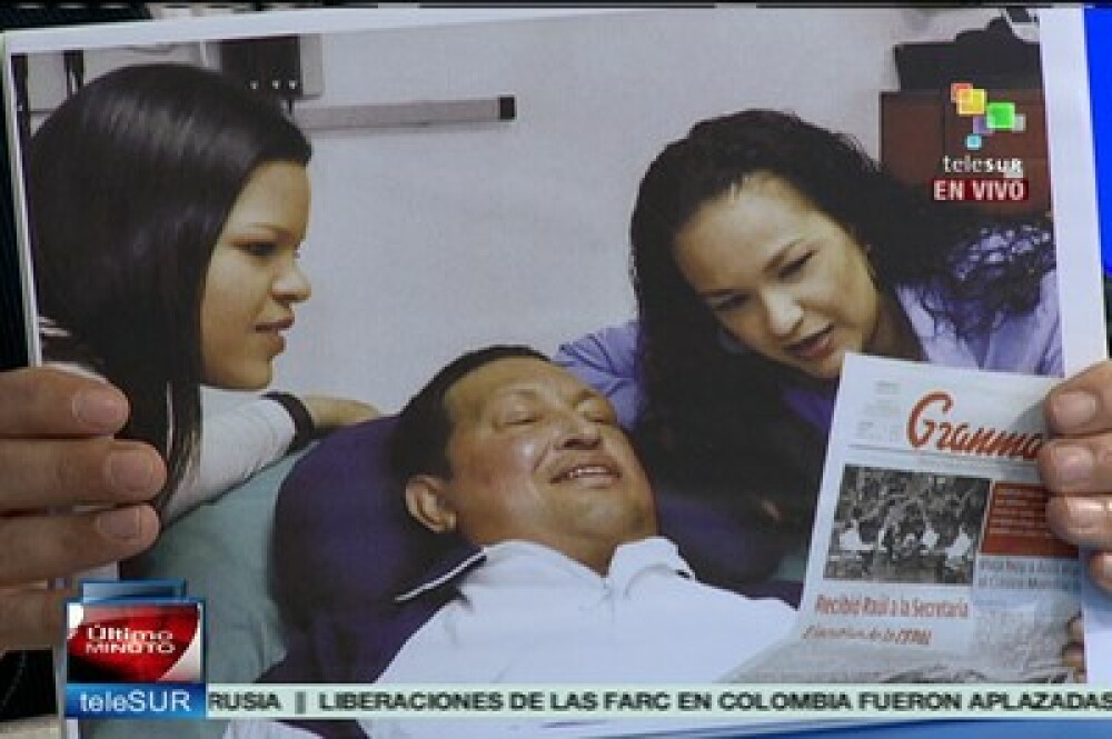 Guvernul din Venezuela a difuzat primele imagini cu Hugo Chavez pe patul de spital - Imaginea 3