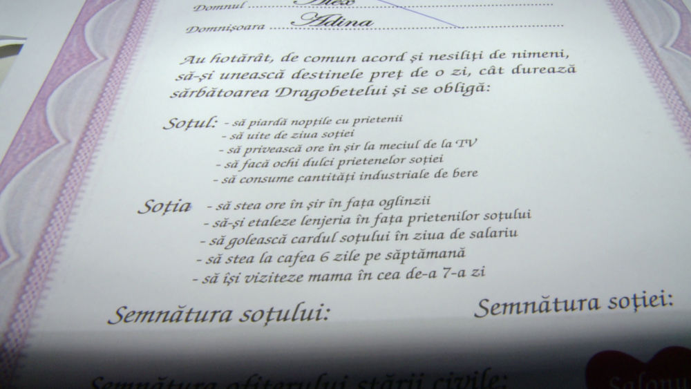 Destine unite pentru o zi, la Timisoara. De Dragobete, cupluri de toate varstele, au spus 