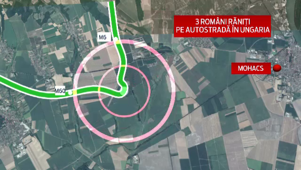 Autocar cu romani, implicat intr-un accident, in Ungaria. Trei cetateni romani sunt in stare stabila - Imaginea 1