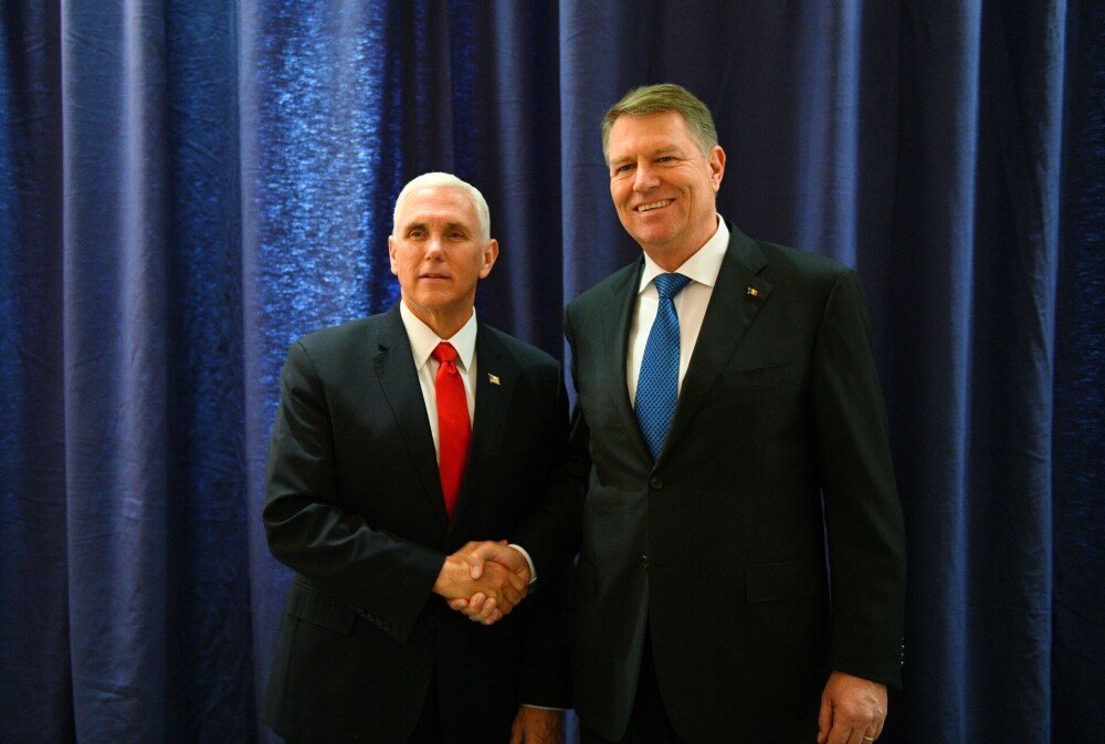 Klaus Iohannis s-a întâlnit cu vicepreşedintele Statelor Unite, Mike Pence. FOTO - Imaginea 2