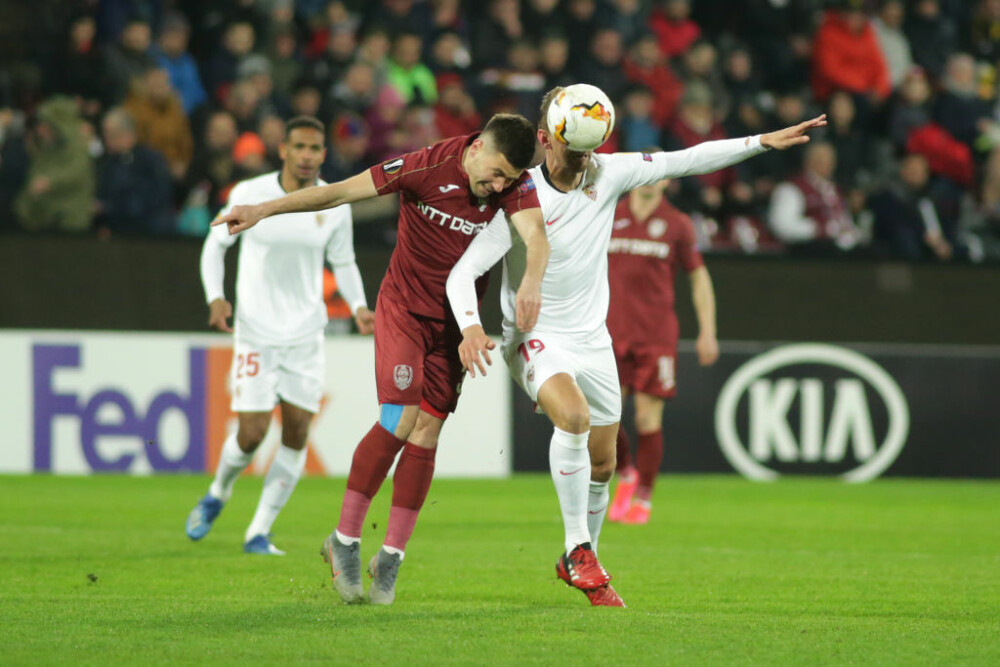 CFR Cluj - Sevilla, 1-1, în 16-imile Europa League. Meci onorabil al campioanei României - Imaginea 1