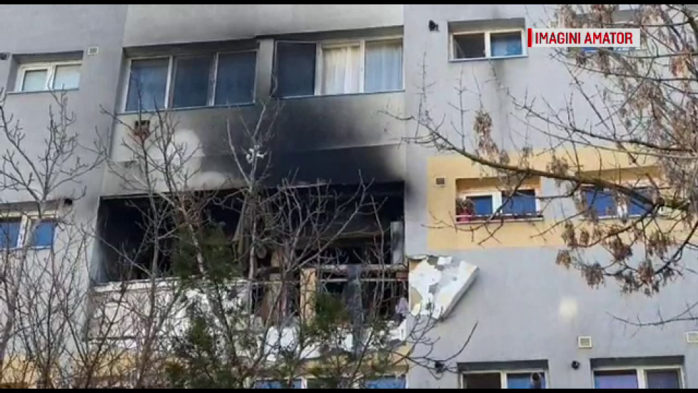 Explozie violentă, urmată de un incendiu, într-un bloc din Slatina. De la ce s-a produs - Imaginea 1