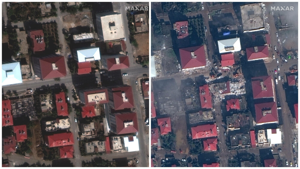 Imagini din satelit cu locuințe rase de fața pământului după cutremurele devastatoare din Turcia | GALERIE FOTO - Imaginea 11