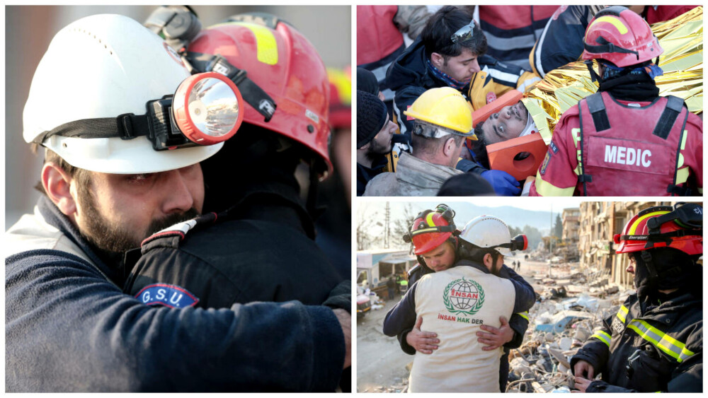 Turcia: Salvatorii români au scos un tânăr de sub dărâmături, la 149 de ore după cutremure | GALERIE FOTO - Imaginea 13