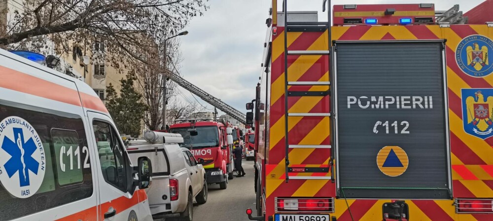 Incendiu într-un bloc din Iași: Un bărbat a fost găsit carbonizat. Alte două persoane au ajuns la spital intoxicate | FOTO - Imaginea 4