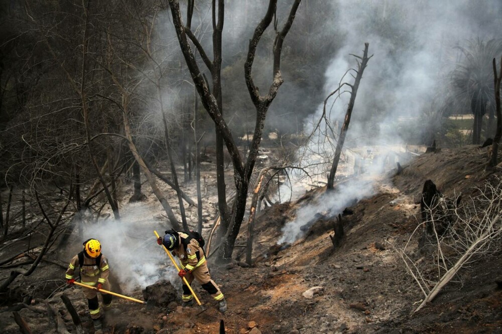 FOTO. Dezastru în Chile. ”Cea mai mare tragedie, din 2010”. Cel puţin 64 de oameni au murit în incendiile forestiere - Imaginea 6