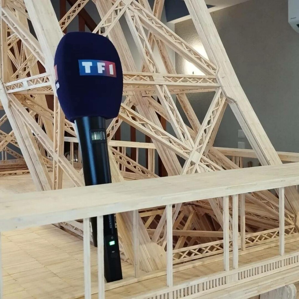 Răsturnare de situație în cazul francezului care a construit în 8 ani Turnul Eiffel din chibrituri, sperând la un record - Imaginea 6