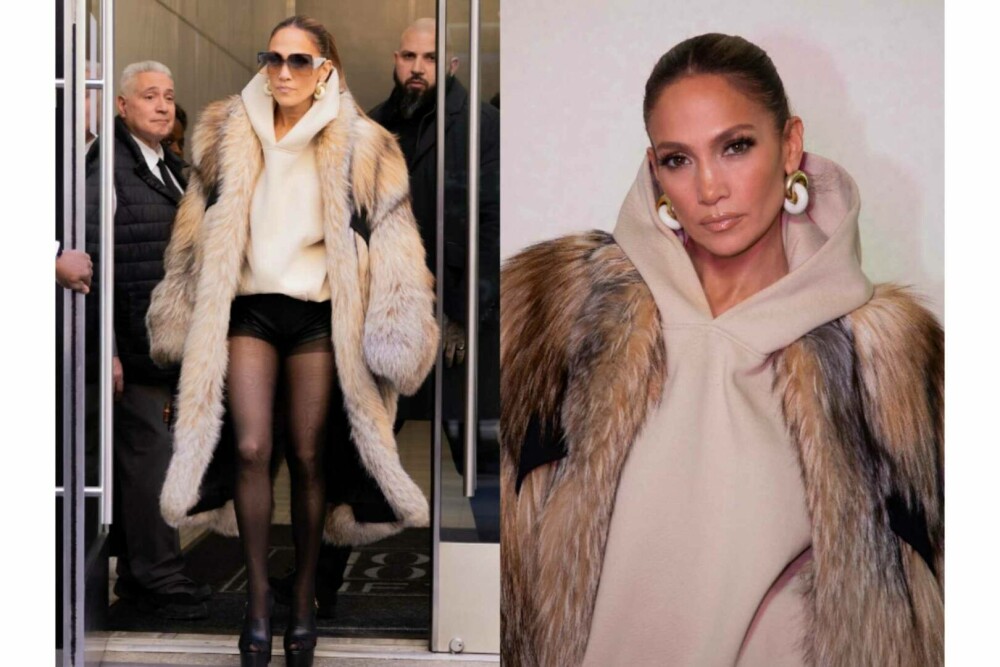 Jennifer Lopez, apariție extravagantă în New York. Cum s-a îmbrăcat pentru a merge la un studio de înregistrări. GALERIE FOTO - Imaginea 1