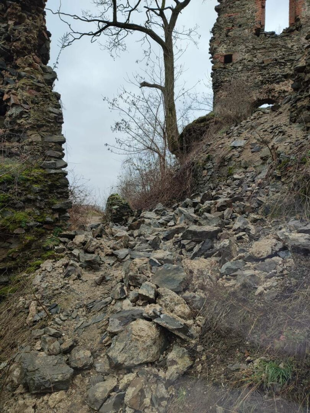 Unul dintre zidurile Cetății Șoimoș s-a prăbușit. Ce recomandă autoritățile locale vizitatorilor. GALERIE FOTO - Imaginea 3