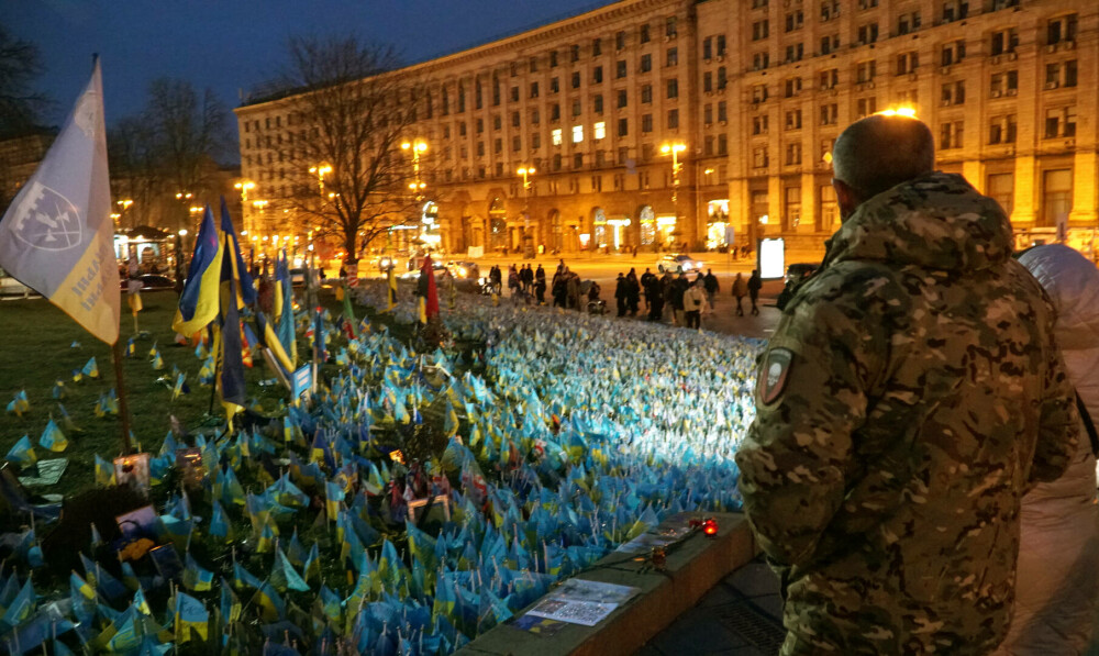 Lacrimi și speranță în Kiev, după doi ani de război. Militarii răniți spun că: „Aceste lucruri nu trebuie să se uite” - Imaginea 1
