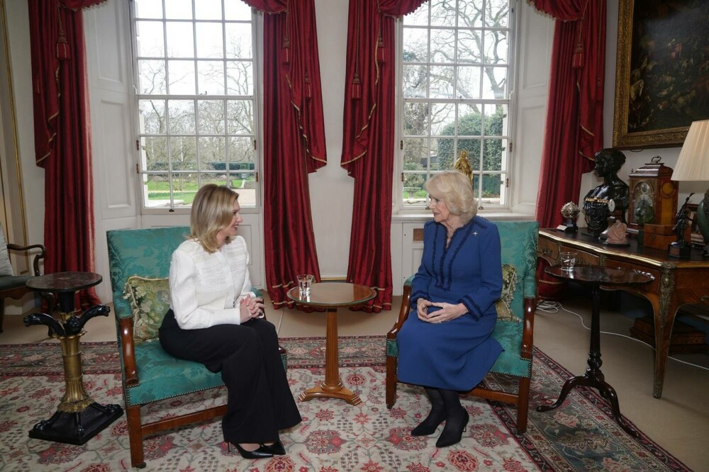 Regina Camilla a Marii Britanii s-a întâlnit cu prima doamnă a Ucrainei la Londra. Ce au discutat - Imaginea 2