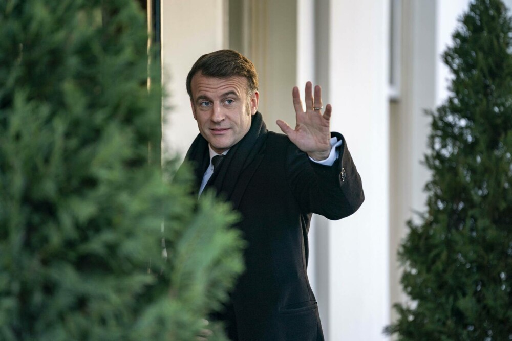 Macron a sosit la Casa Albă pentru a discuta cu Trump despre Ucraina. Preşedintele francez nu a fost întâmpinat de gazda sa - Imaginea 3