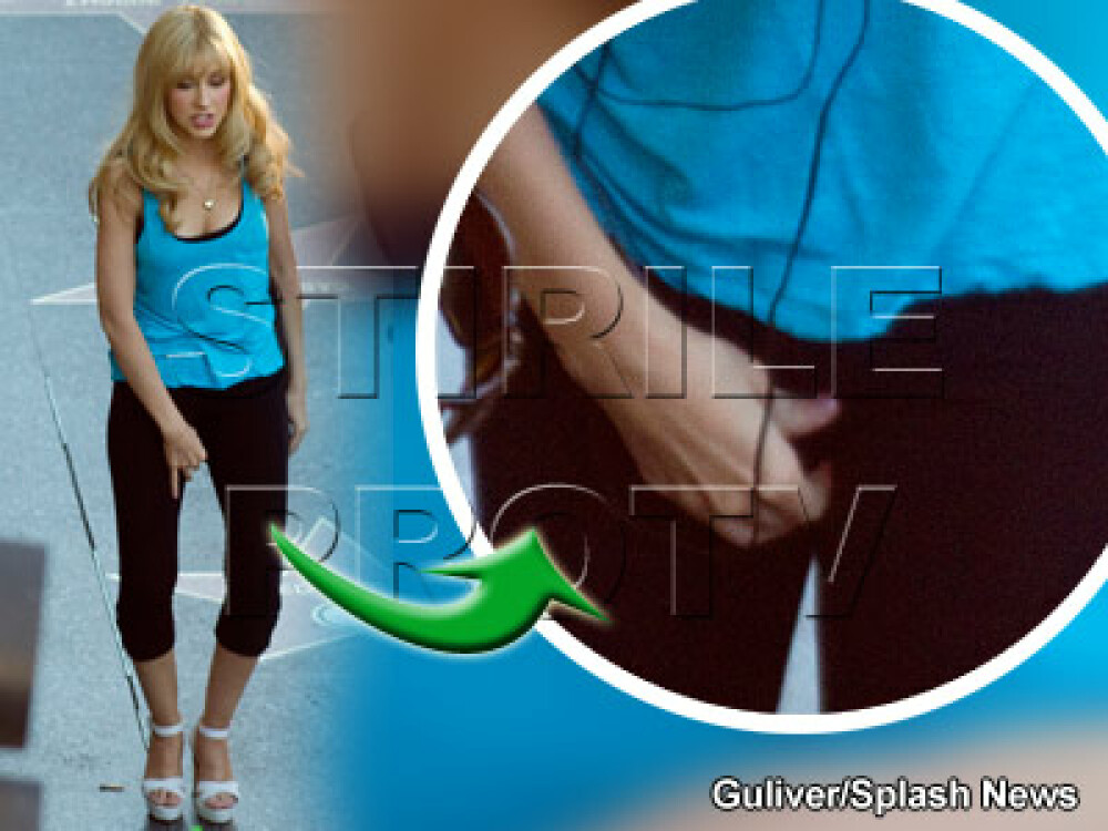 Christina Aguilera prinsa in ofsaid! I-au pus praf de scarpinat in colanti? - Imaginea 1