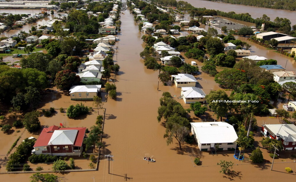 Cosmarul inundatiilor rascoleste din nou Australia: 58 de orase, sub ape - Imaginea 2