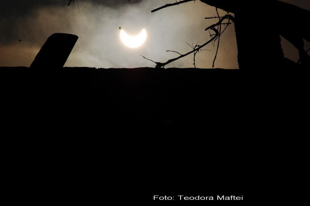 Prima eclipsa partiala de soare din 2011 a durat trei ore. VIDEO si FOTO! - Imaginea 8