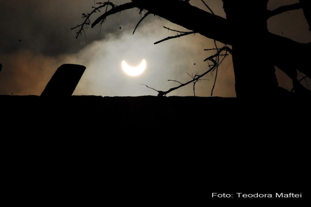 Prima eclipsa partiala de soare din 2011 a durat trei ore. VIDEO si FOTO! - Imaginea 9